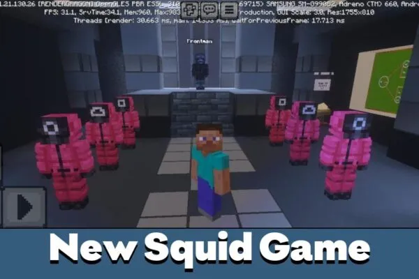 New from Squid Game map for Minecraft PE