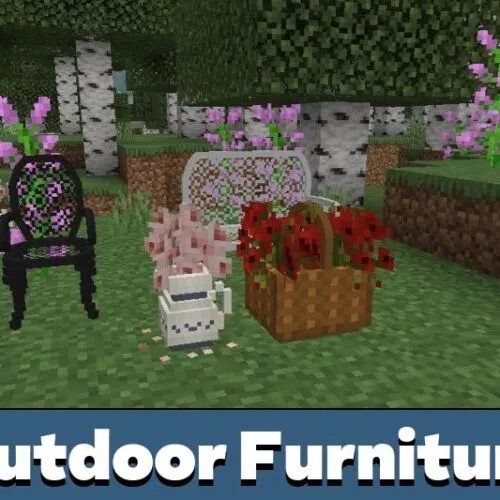 Outdoor Furniture Mod for Minecraft PE