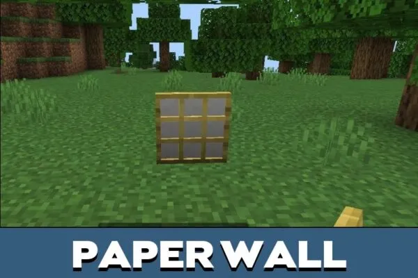 Paper Wall from Asian Craft Mod for Minecraft PE