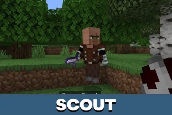 Scout from Fantasy Villagers Mod for Minecraft PE