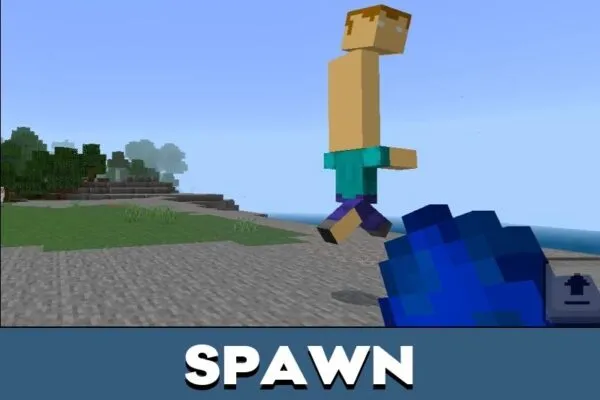 Spawn from Fake Steve Mod for Minecraft PE