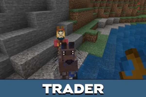 Trader from Immersive Fauna All Biomes Mod for Minecraft PE