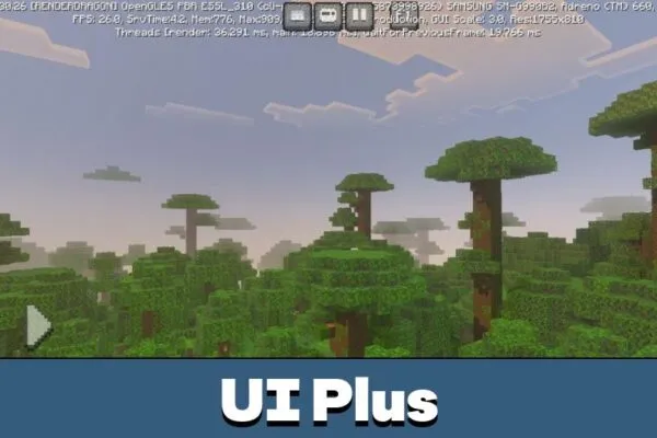 UI Plus from Ty-els UI Texture Pack for Minecraft PE