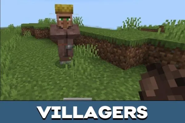 Villagers from Better Mob Animations Texture Pack for Minecraft PE