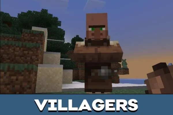 Villagers from Enhanced Tweaks Texture Pack for Minecraft PE