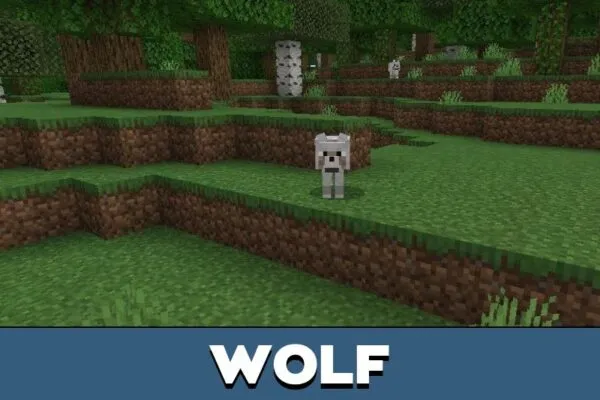 Wolf from Better Mob Animations Texture Pack for Minecraft PE