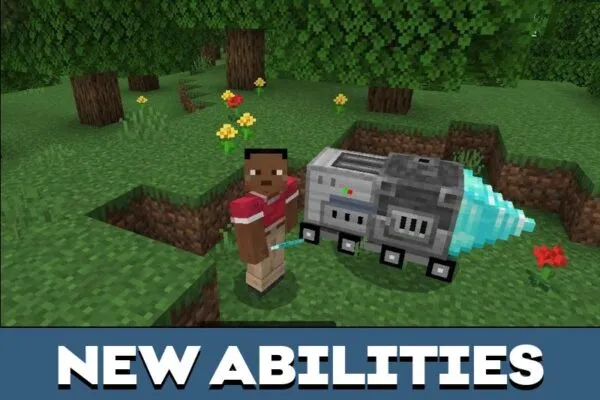 Abilities from Auto Miner Mod for Minecraft PE