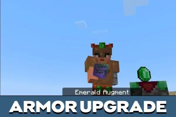 Armor Upgrade from Emerald Craft Mod for Minecraft PE