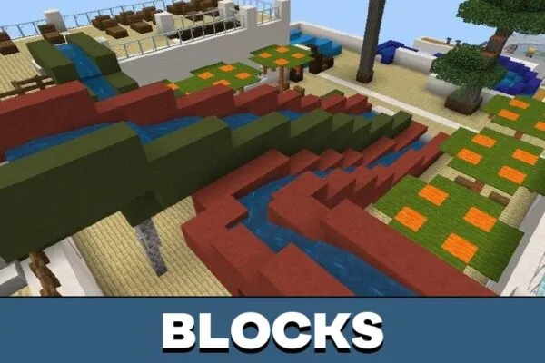 Blocks from Jurassic Island Map for Minecraft PE