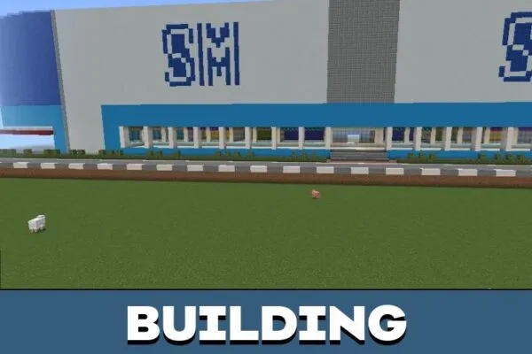 Building from Manila Map for Minecraft PE