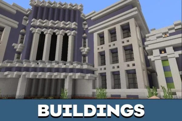 Buildings from Pamantasan Map for Minecraft PE