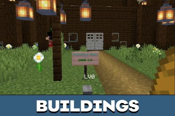 Buildings from Sword Art Online Map for Minecraft PE