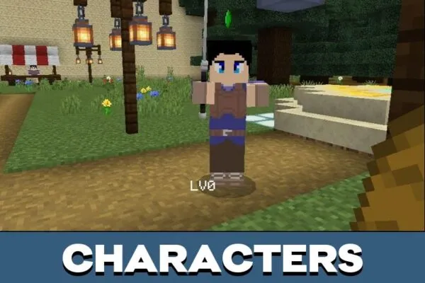 Characters from Sword Art Online Map for Minecraft PE