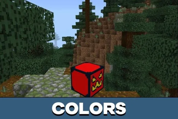 Colors from Geometry Dash Mod for Minecraft PE