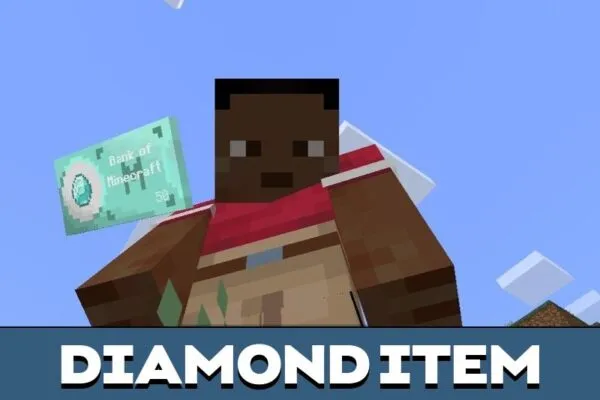 Diamond Item from Bank Mod for Minecraft PE