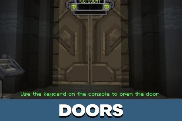 Doors from SCP Mod for Minecraft PE