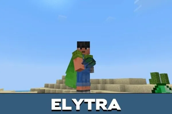 Elytra from Emerald Craft Mod for Minecraft PE