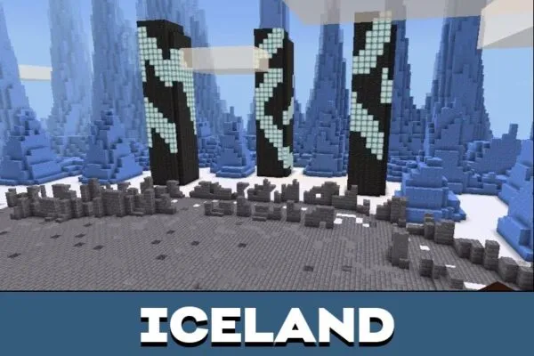 Iceland from Gladiator World Map for Minecraft PE