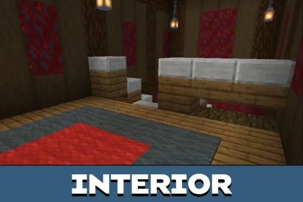 Interior from Jurassic Island Map for Minecraft PE