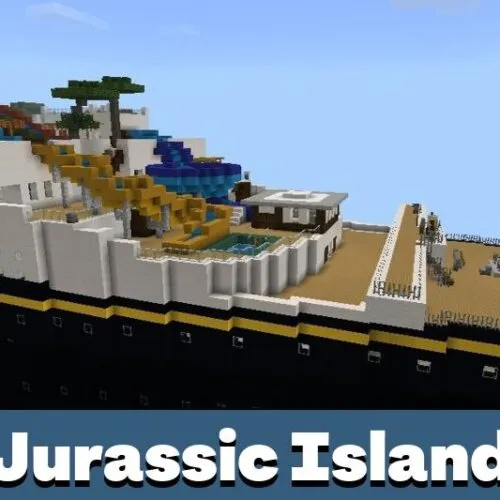 Jurassic Island Map for Minecraft PE