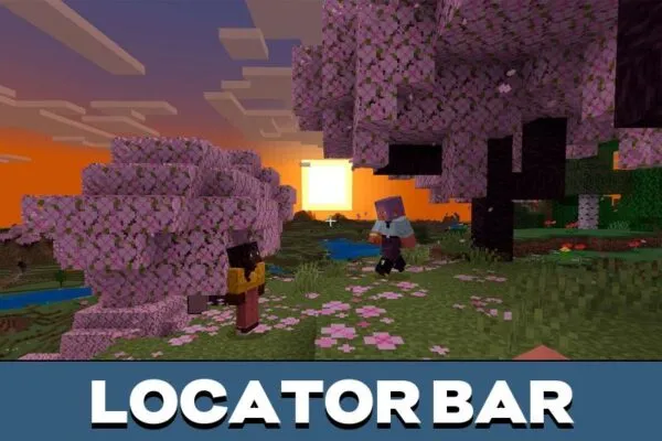 Locator Bar from Minecraft PE 1.21