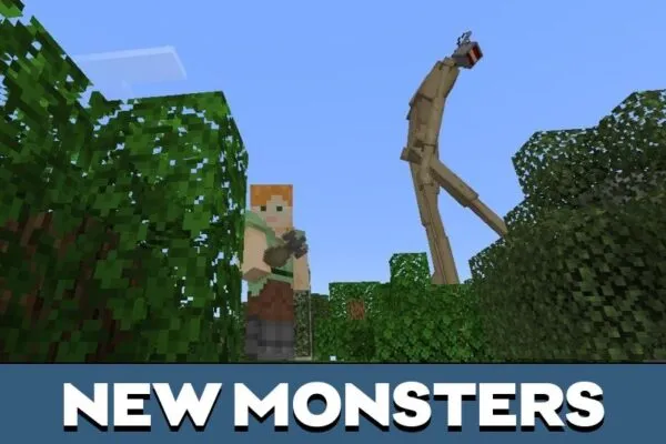 New Monsters from Siren Head Mod for Minecraft PE