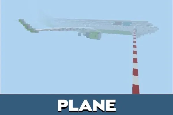 Plane from PUBG Map for Minecraft PE