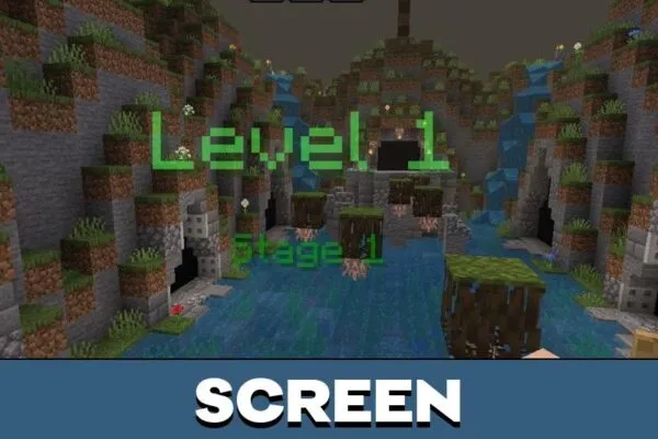 Screen from Dungeon Parkour Map for Minecraft PE