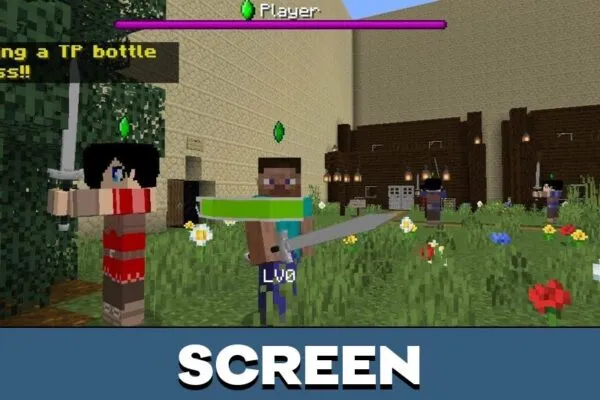 Screen from Sword Art Online Map for Minecraft PE