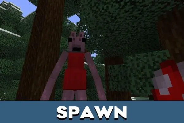 Spawn from Peppa Dweller Mod for Minecraft PE