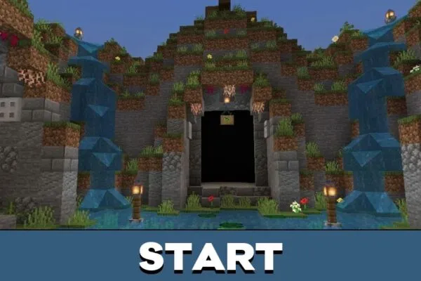 Start from Dungeon Parkour Map for Minecraft PE