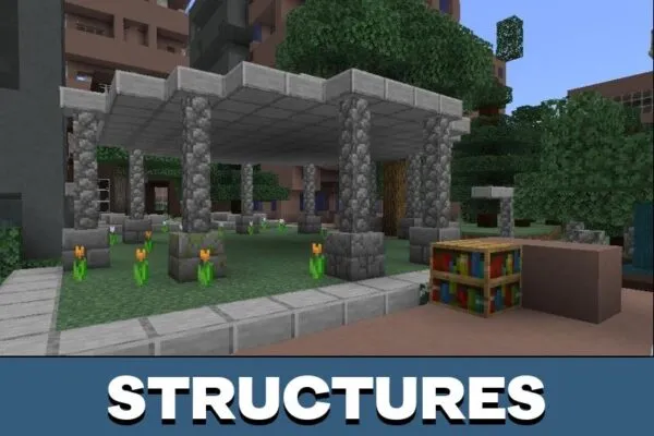 Structures from Lost Cities Mod for Minecraft PE