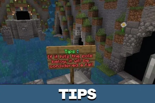 Tips from Dungeon Parkour Map for Minecraft PE