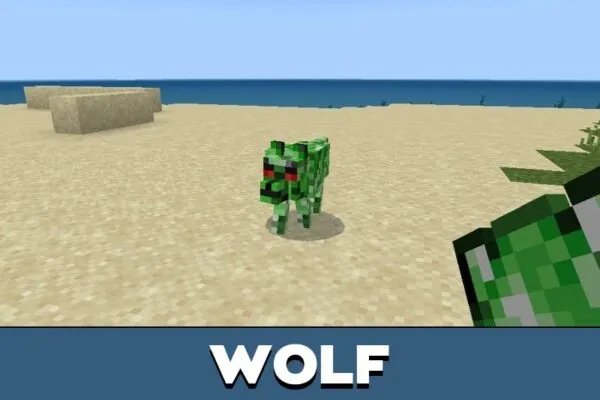 Wolf from Fusioned Mobs Mod for Minecraft PE