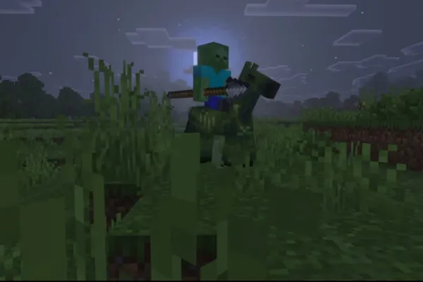Zombie with Spear from Minecraft PE 1.22.0