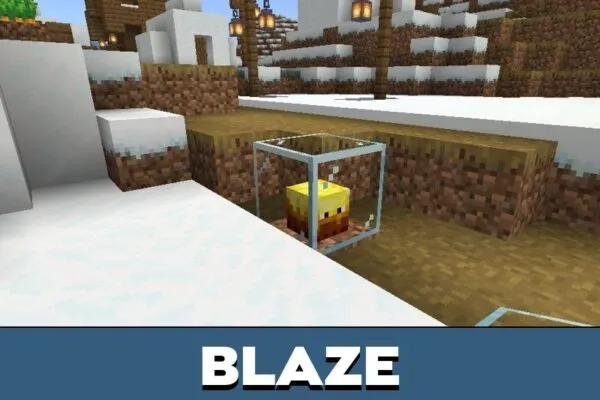 Blaze from Monster Farm Mod for Minecraft PE