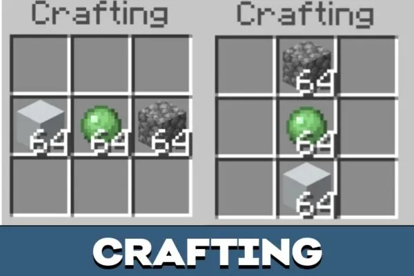 Crafting from Split Blocks Mod for Minecraft PE