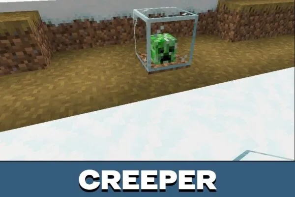 Creeper from Monster Farm Mod for Minecraft PE