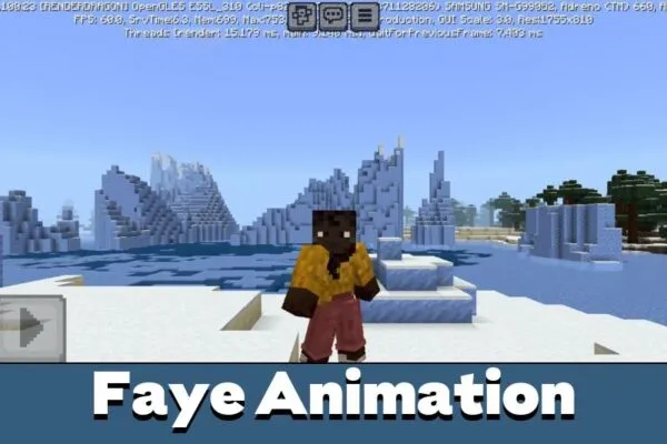 Faye Animation from New Player Animation Texture Pack for Minecraft PE