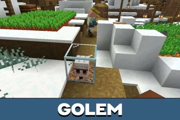 Golem from Monster Farm Mod for Minecraft PE