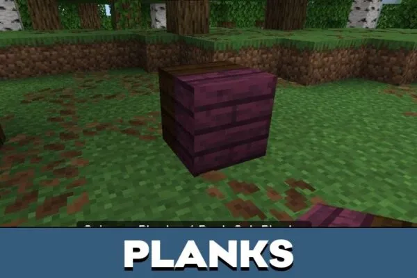 Planks from Split Blocks Mod for Minecraft PE
