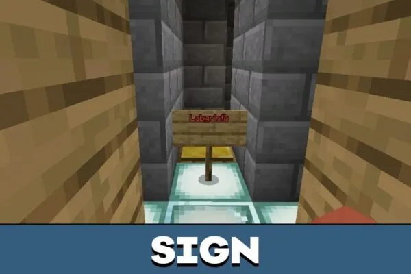 Sign from Endless Parkour Map for Minecraft PE