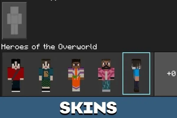Skins from Movie Mod for Minecraft PE