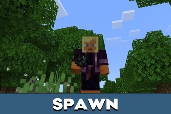 Spawn from Gigachad Mod for Minecraft PE
