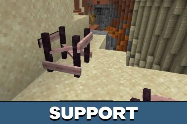 Support from Wooden Platform Mod for Minecraft PE