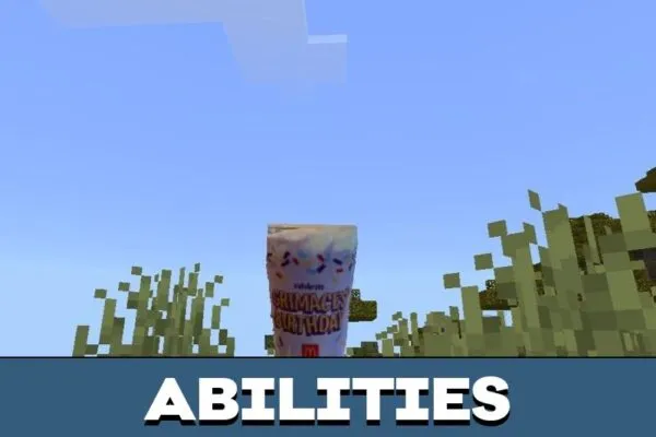Abilities from Grimace Shake Mod for Minecraft PE