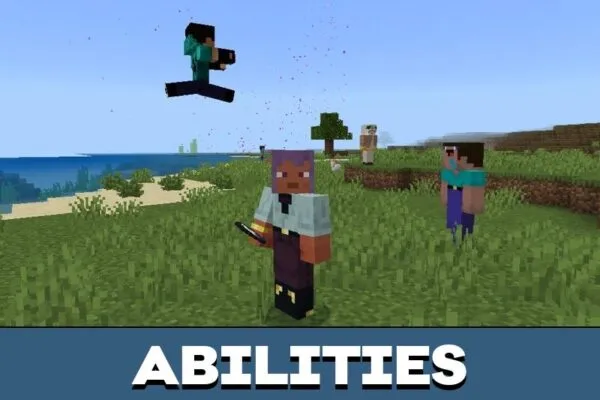 Abilities from Noob Mod from Minecraft PE