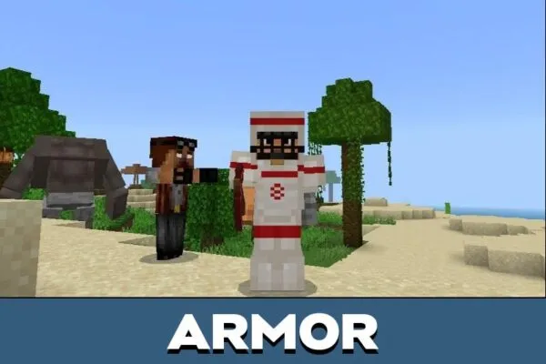 Armor from Zombie Crisis Mod for Minecraft PE
