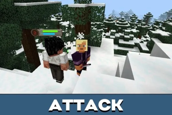 Attack from Bruce Lee mod for Minecraft PE