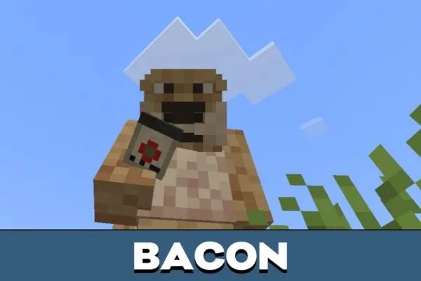 Bacon from Talking Tom mod for Minecraft PE